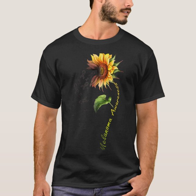 T-shirt Tournesol de sensibilisation au mélanome (Devant)