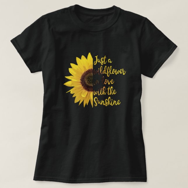 T-shirt Tournesol | Devis inspirant (Design devant)