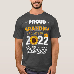 T-shirt Tournesol Fière grand-mère promotion 2022 diplômé 