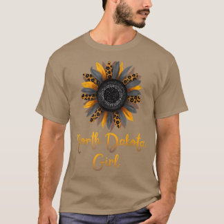 T-shirt Tournesol fille du Dakota du Nord