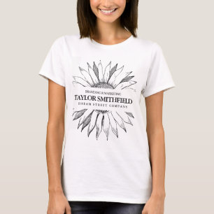 T-shirt Tournesol floral Vintage
