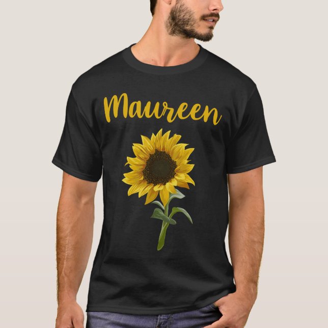 T-shirt Tournesol heureux - Maureen Nom (Devant)