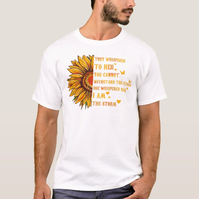 T-shirt Tournesol Ils lui ont hurlé Vous ne pouvez pas res (Devant)