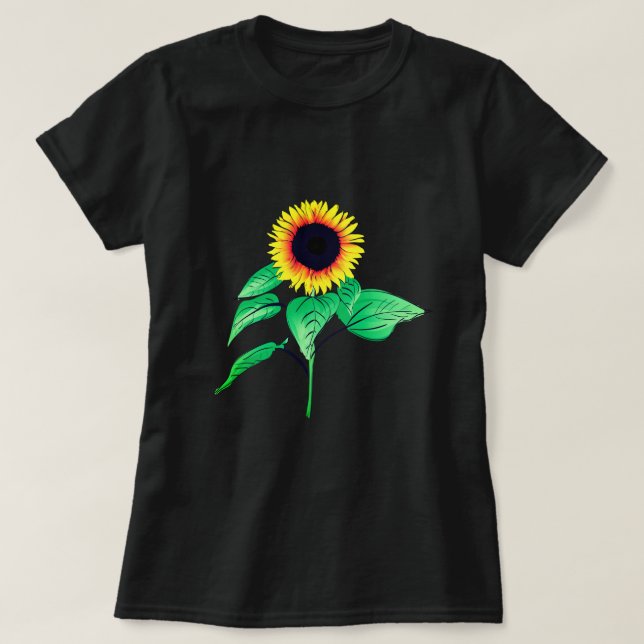 T-shirt tournesol jaune (Design devant)