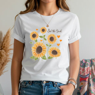 T-shirt Tournesol Jaune Voir La Bonne Citation Inspiribili