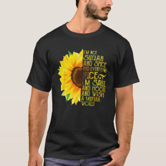 T-shirt Tournesol Je ne suis pas du sucre et des épices et