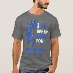 T-shirt Tournesol Je Porte Du Ruban Bleu Prostate Cancer A