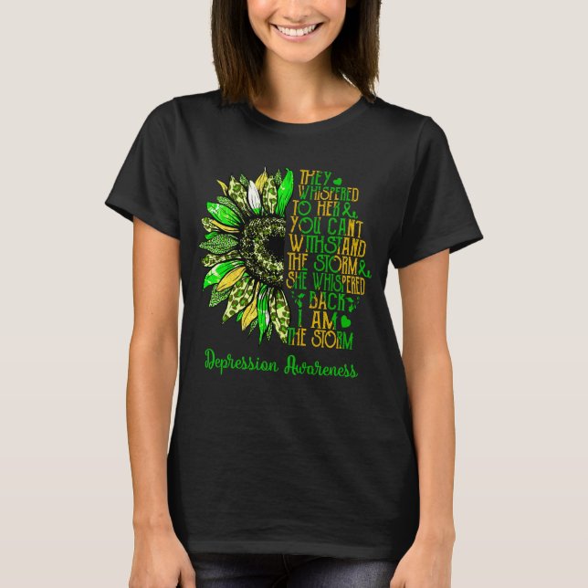 T-shirt Tournesol Je Suis La Conscience De La Tempête De L (Devant)