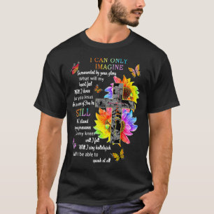 T-shirt Tournesol Jésus Croix Papillon Je Peux Imaginer Ch