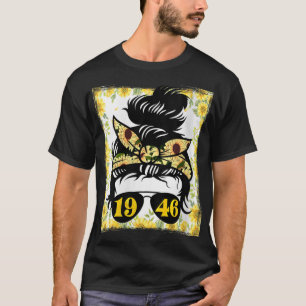 T-shirt Tournesol mère né en 1946 femme de jardinage d'ann
