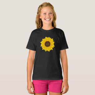 T-shirt Tournesol monogrammé de la fille