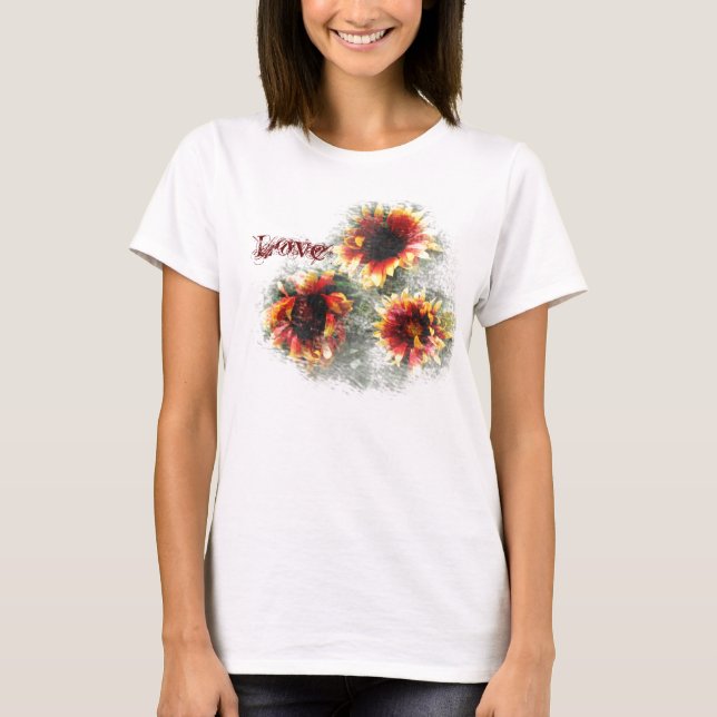 T-shirt Tournesol multicolore (Devant)