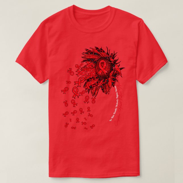 T-shirt Tournesol nobod de sensibilisation à l'insuffisanc (Design devant)