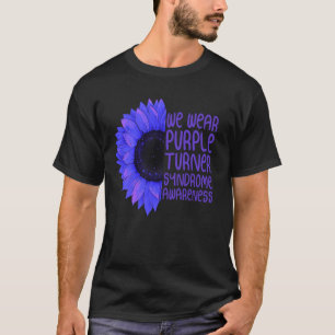 T-shirt tournesol Nous Portons Violet Turner Syndrome Sens