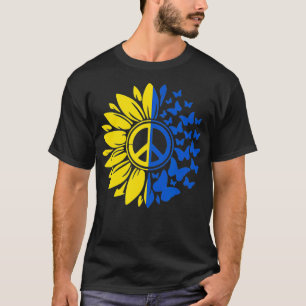 T-shirt Tournesol Paix Ukraine Drapeau ukrainien Ukraine F