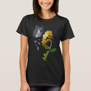 T-shirt Tournesol Papillon Sensibilisation à l'asthme