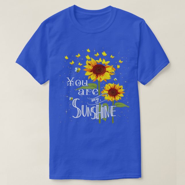 T-shirt Tournesol Papillon Vous Êtes Mon Soleil (Design devant)