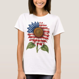 T-shirt Tournesol Patriotique 