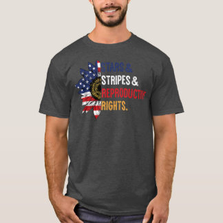 T-shirt Tournesol patriotique États-Unis Stations Stripes 