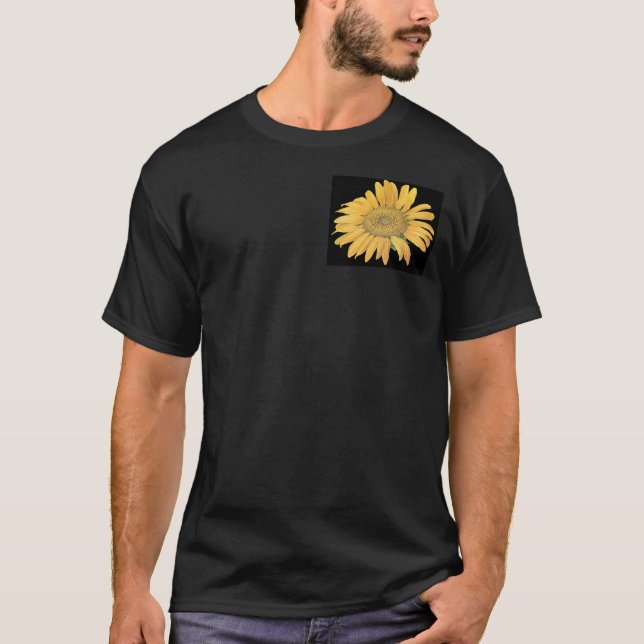 T-shirt tournesol plus petit dans le coin (Devant)