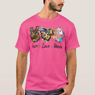 T-shirt Tournesol Rétro Licorne Amour Licorne Drôle