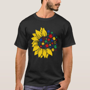 T-shirt Tournesol Sensibilisation à l'autisme Soyez Gentil