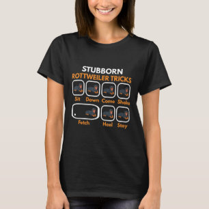 T-shirt Tournesol têtu Tricks drôle Rottie Dire Rot