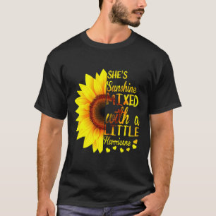 T-shirt Tournesol Tournesol Mélangé Avec Un Peu D'Hurrique