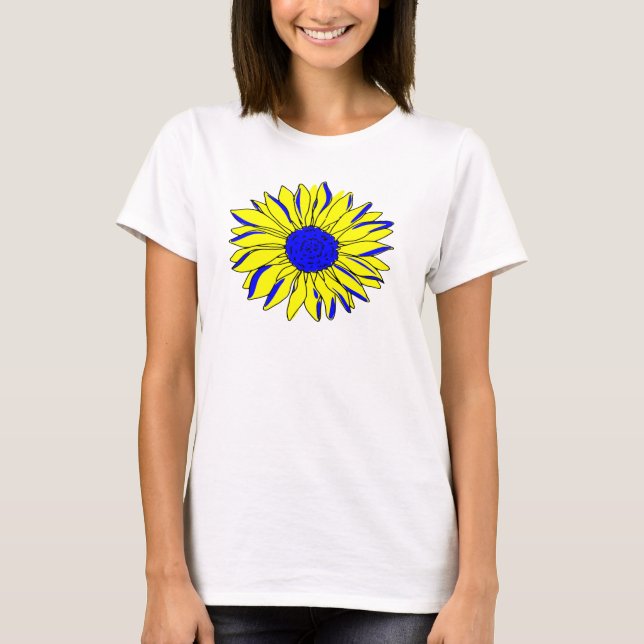 T-shirt tournesol Ukraine (Devant)
