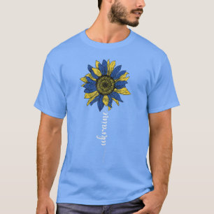 T-shirt Tournesol Ukraine Drapeau Stand Avec Ukraine