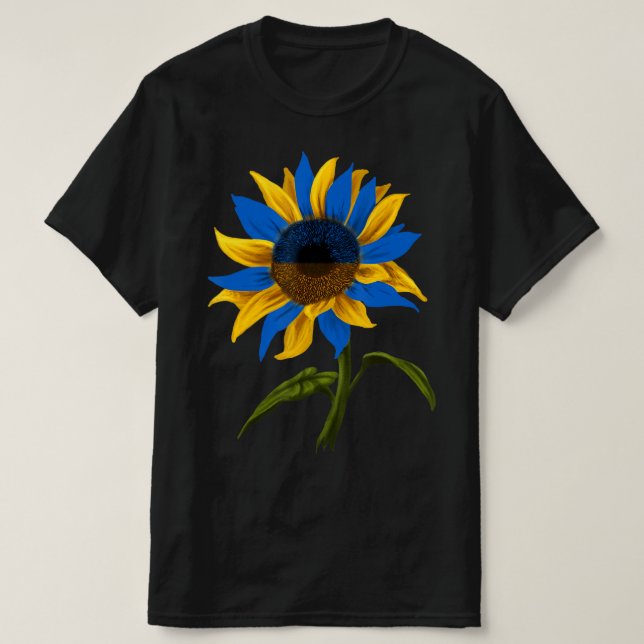 T-shirt Tournesol Ukraine Drapeau Stand Avec Ukraine (Design devant)