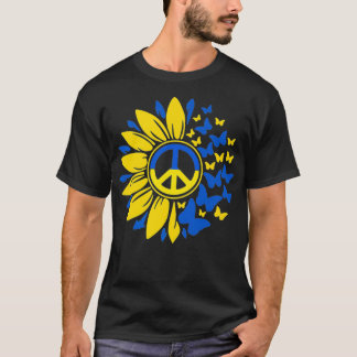 T-shirt Tournesol Ukraine Drapeau ukrainien Ukraine Fierté