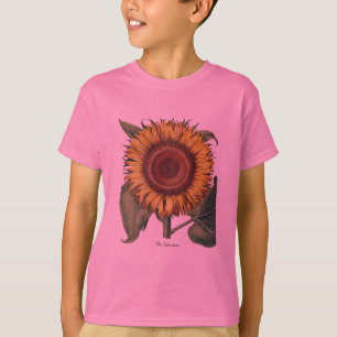 T-shirt Tournesol Vintage Damas Fleur Art