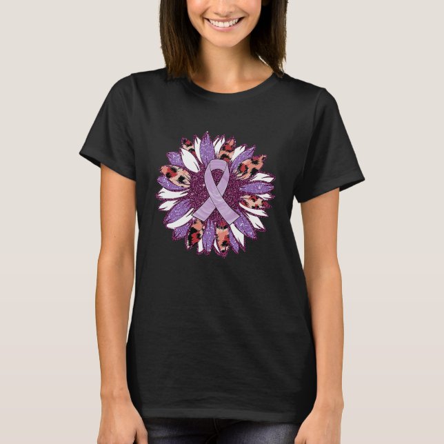 T-shirt Tournesol violet violence domestique (Devant)