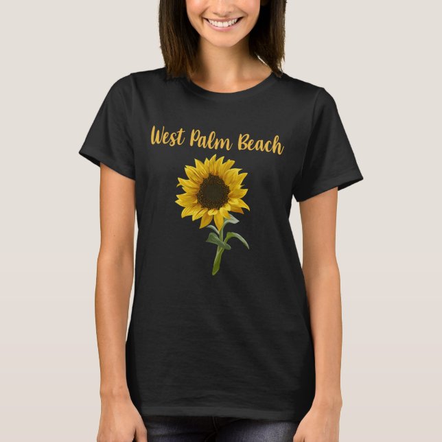 T-shirt Tournesol - West Palm Beach (Devant)