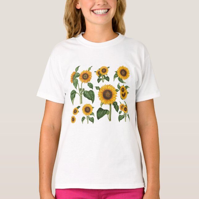 T-shirt Tournesols Botanique (Devant)