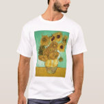 T-shirt Tournesols de Vincent van Gogh |, 1888<br><div class="desc">Nombre de collection d'image :  BAL20294 tournesols,  1888 (huile sur la toile). Gogh,  huiles de fourgon de Vincent 1853-90) (sur la toile. Neue Pinakothek,  Munich,  Allemagne.  1888</div>