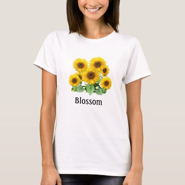T-shirt Tournesols en fleurs (Devant)