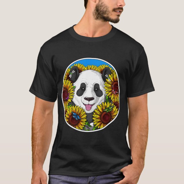 T-shirt Tournesols Panda Bear (Devant)