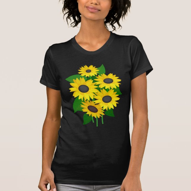 T-shirt Tournesols Sassy (Devant)