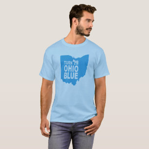T-shirt Tournez l'état libéral progressif bleu du T-shir