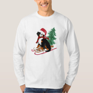 T-shirt Tournoi Bernese Mt Chien de Noël