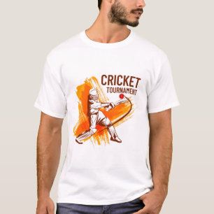 T-shirt tournoi de cricket