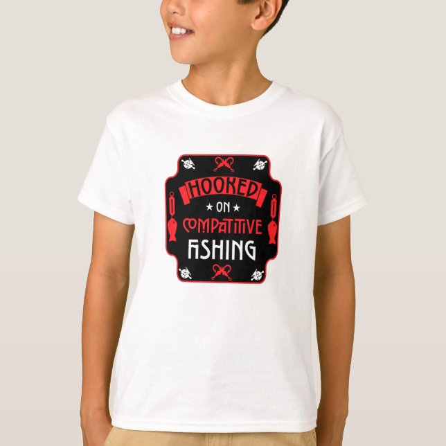 T-shirt Tournoi de pêche compétitif (Devant)