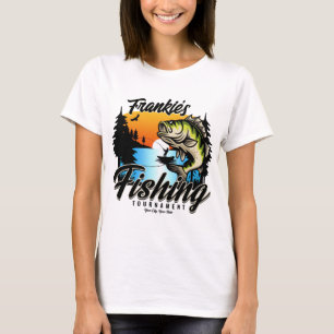 T-shirt Tournoi de pêche personnalisé Truite pêcheur
