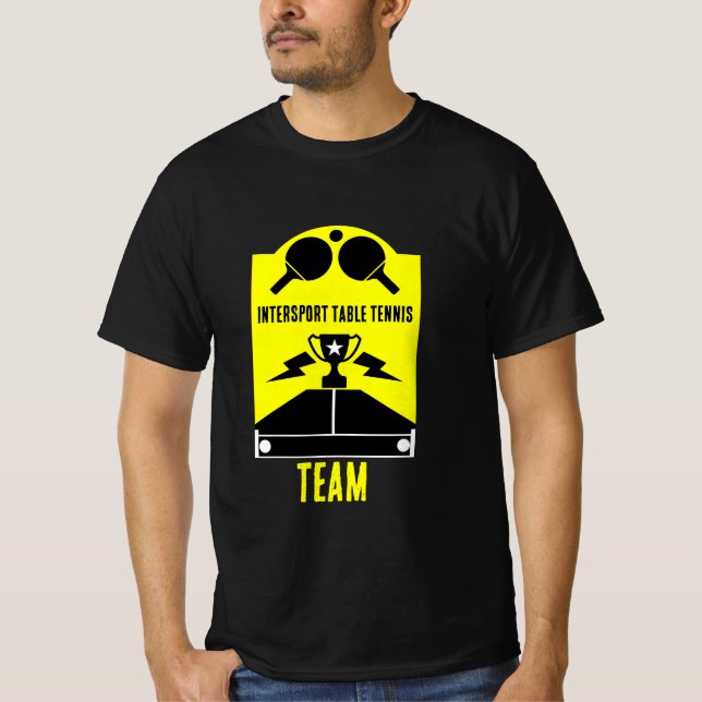 T-shirt Tournoi de tennis de table (Devant)