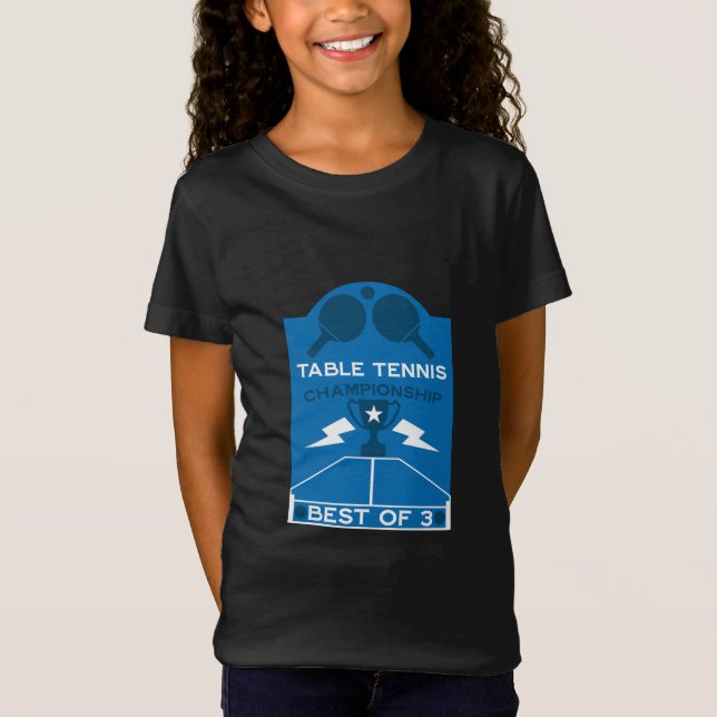 T-Shirt Tournoi de tennis de table (Devant)
