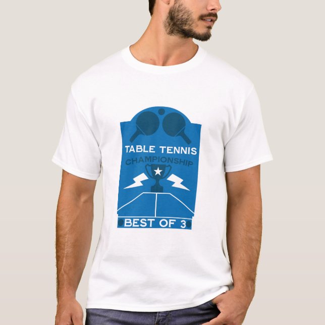 T-shirt Tournoi de tennis de table (Devant)