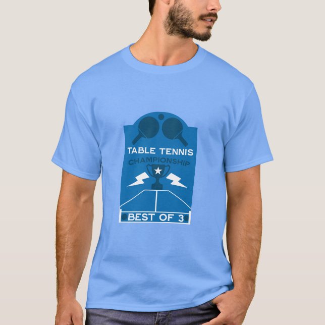 T-shirt Tournoi de tennis de table (Devant)