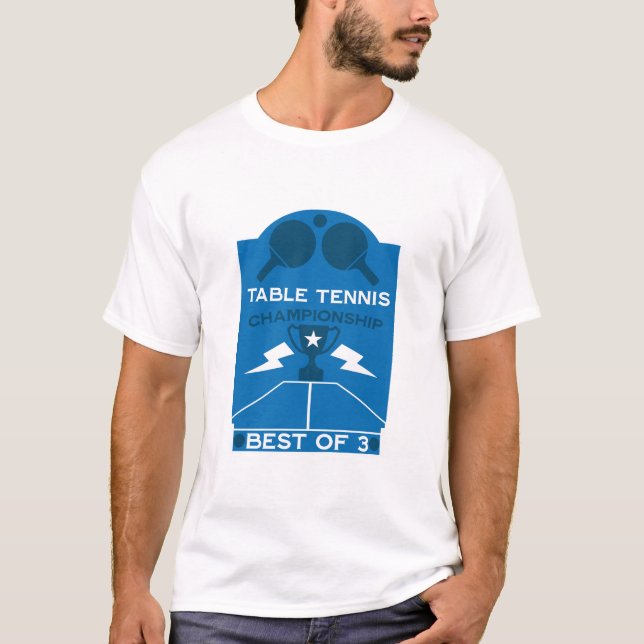 T-shirt Tournoi de tennis de table (Devant)